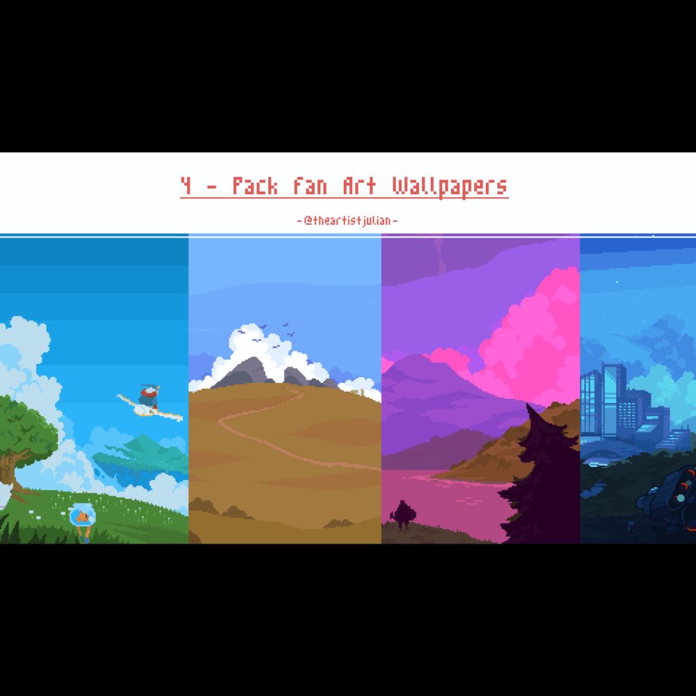 4 Pack Desktop Wallpapers - theartistjulian 's Ko-fi Shop