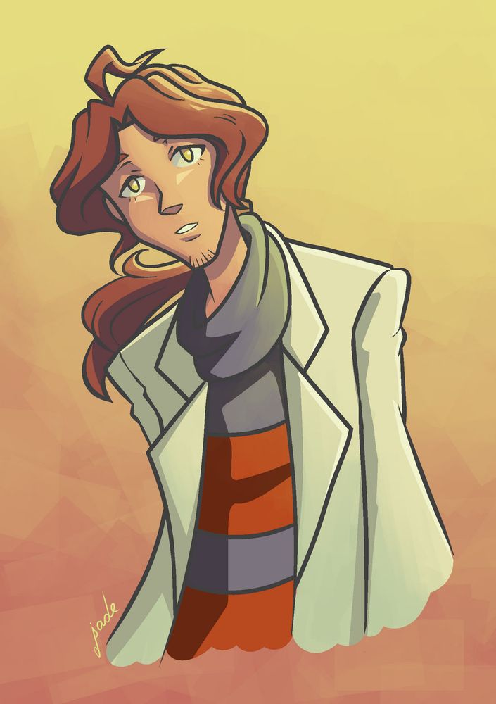 A portrait of Alfendi Layton from Layton's Brothers Mystery Room.