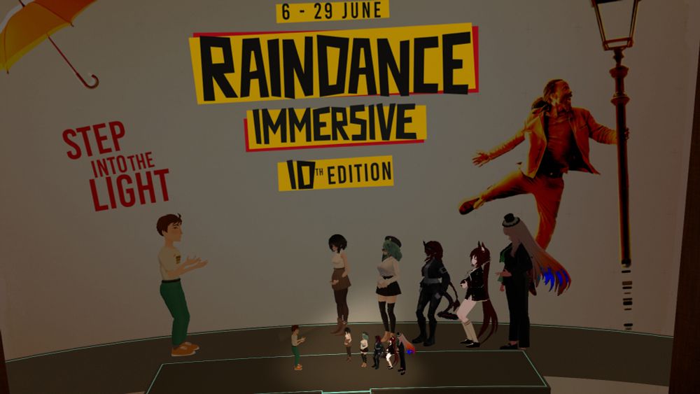 Picture of 'Raindance Immersive 10th edition' stage during the VR film festival. The Studio Penrose team was answering questions after the audience had watched 'Our Precious Autumn' which left me in tears.
They filmed everything in VR, wow!!
