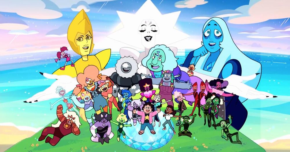 The cast of characters in Steven Universe.