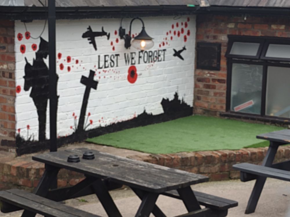 Remembrance day beer garden-the ultimate tribute to the fallen (over, blind drunk)