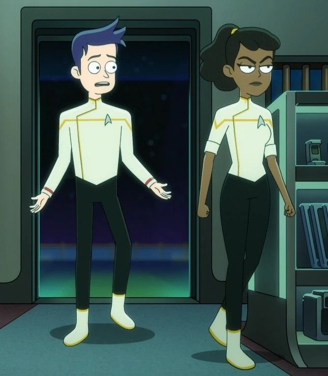 Boims and Mariner in dress white & black