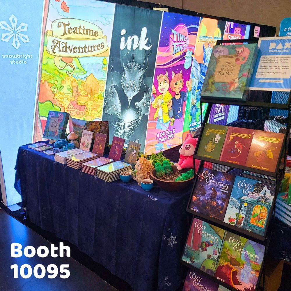 a corner of the Snowbright Pax East booth