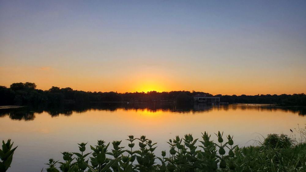 Sunset on Como Lake in St Paul, MN