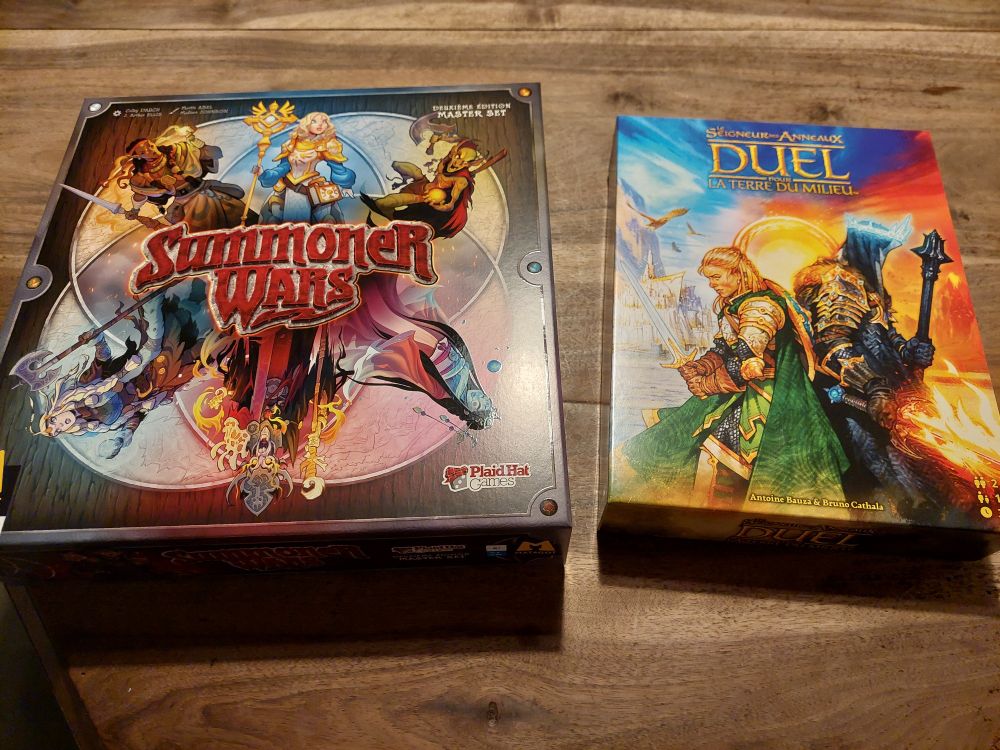 Jeux de société Summoner Wars et Duel pour la Terre du Milieu 