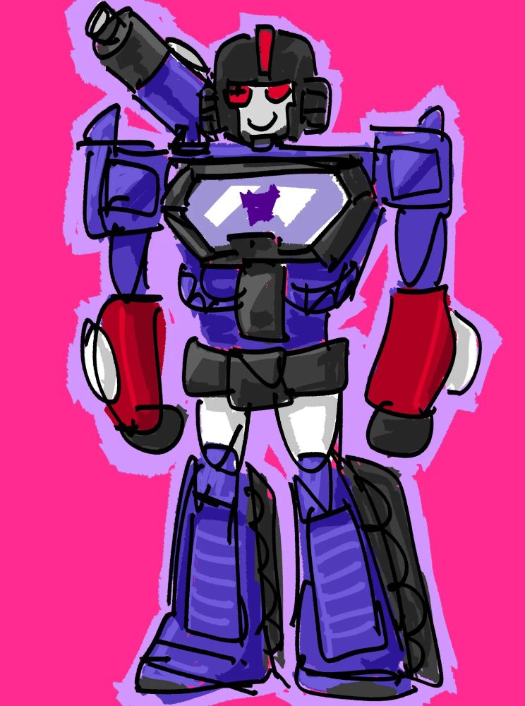 sg perceptor (his colors look like blueberry raspberry pie）