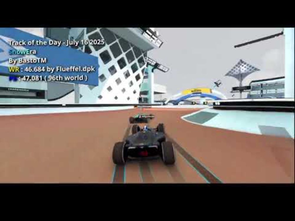 Trackmania TotD - 2025 07 16 - SnowEra Pb (96th) vs WR