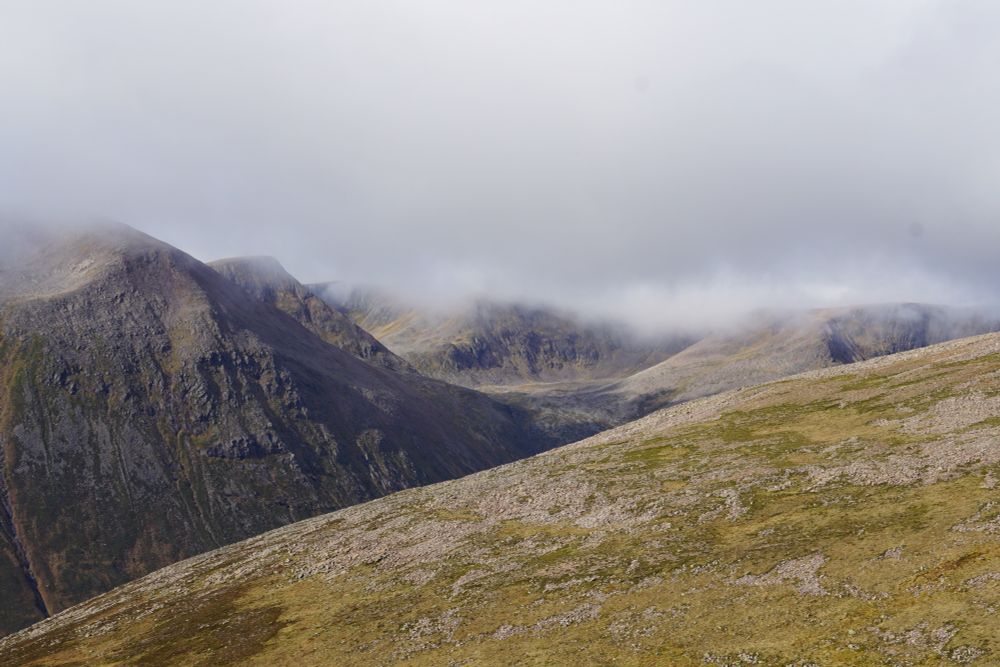 Looking through cloud into the massive complexity of the Garbh Choire