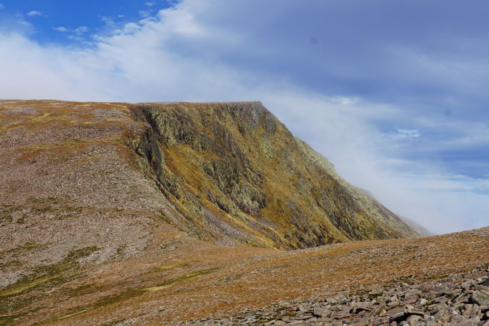 Near the top of Sron Riach of Ben McDui