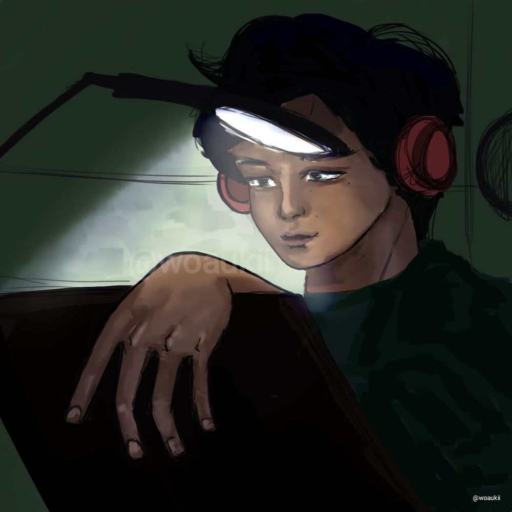 This is my first time when i draw on digitial with pen, still messing 😞😬