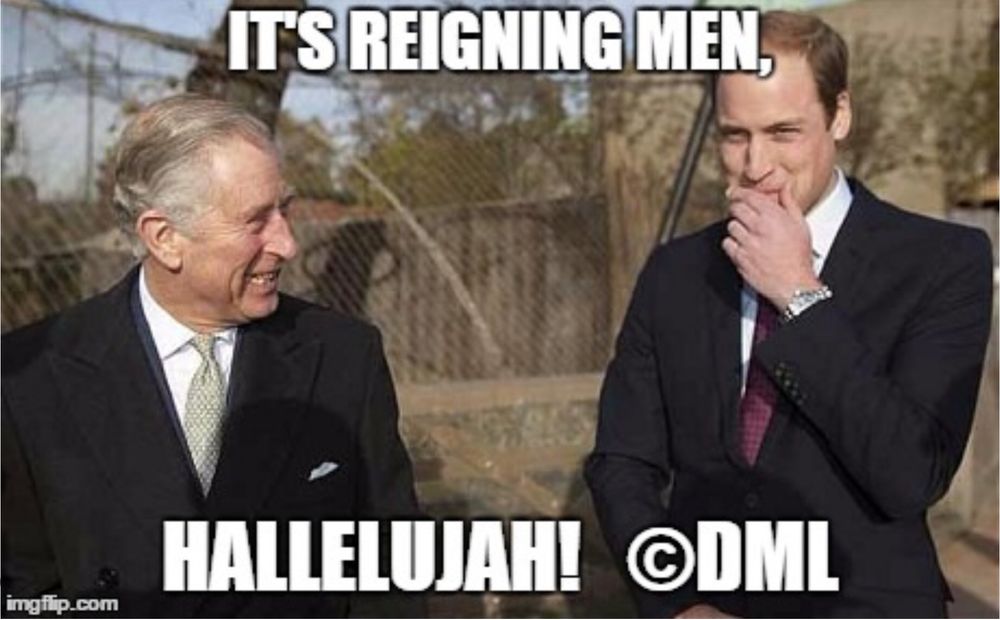The former and current Princes of Wales (l to r)
