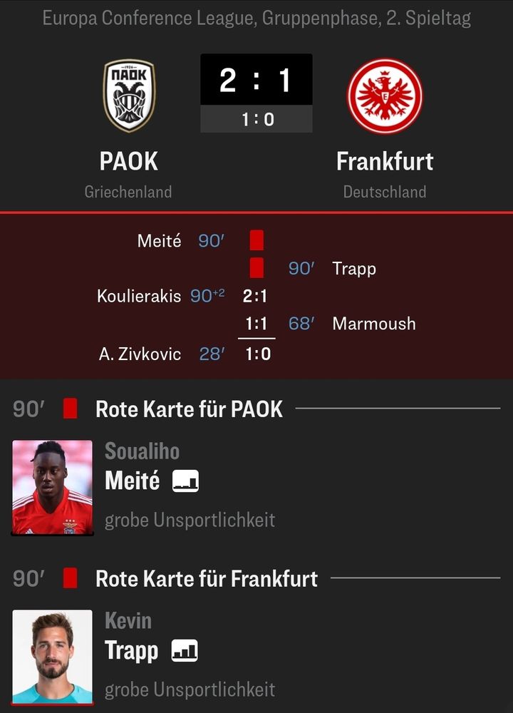 Paok-Frankfurt 2:1