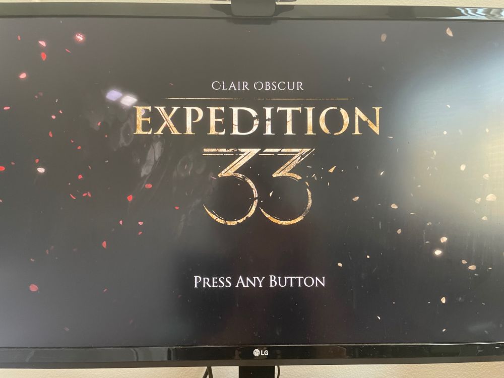 A computer screen showing the title for Expedition 33