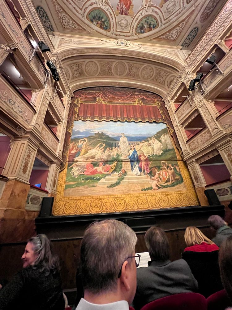 Caio Melisso theater curtains, painted in 1867