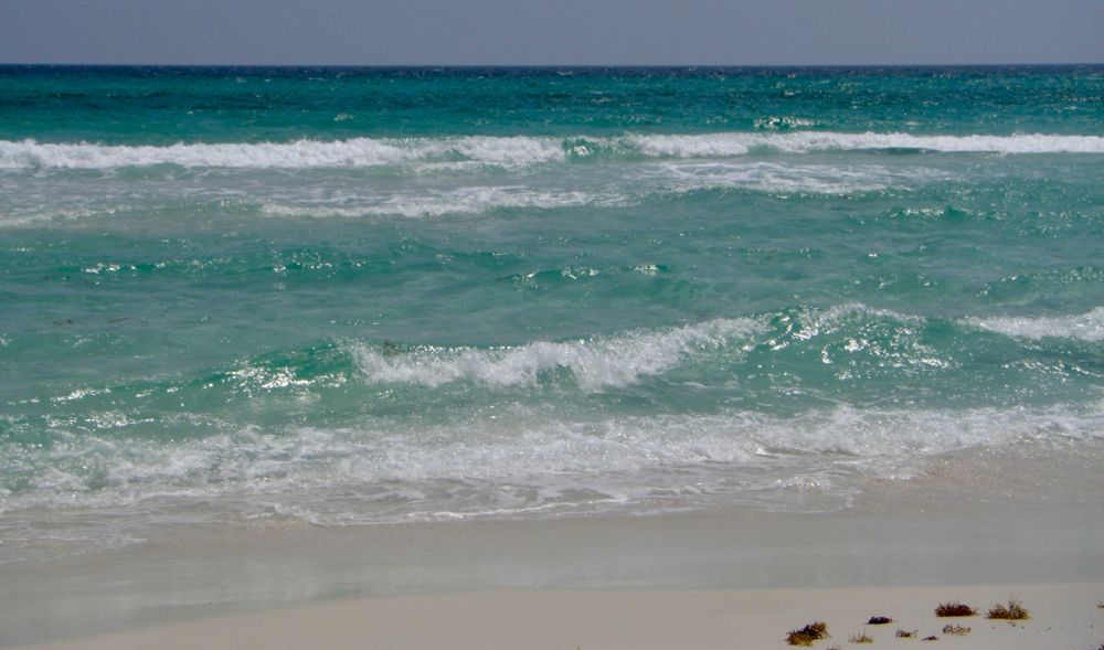 Emerald green gulf of Mexico.