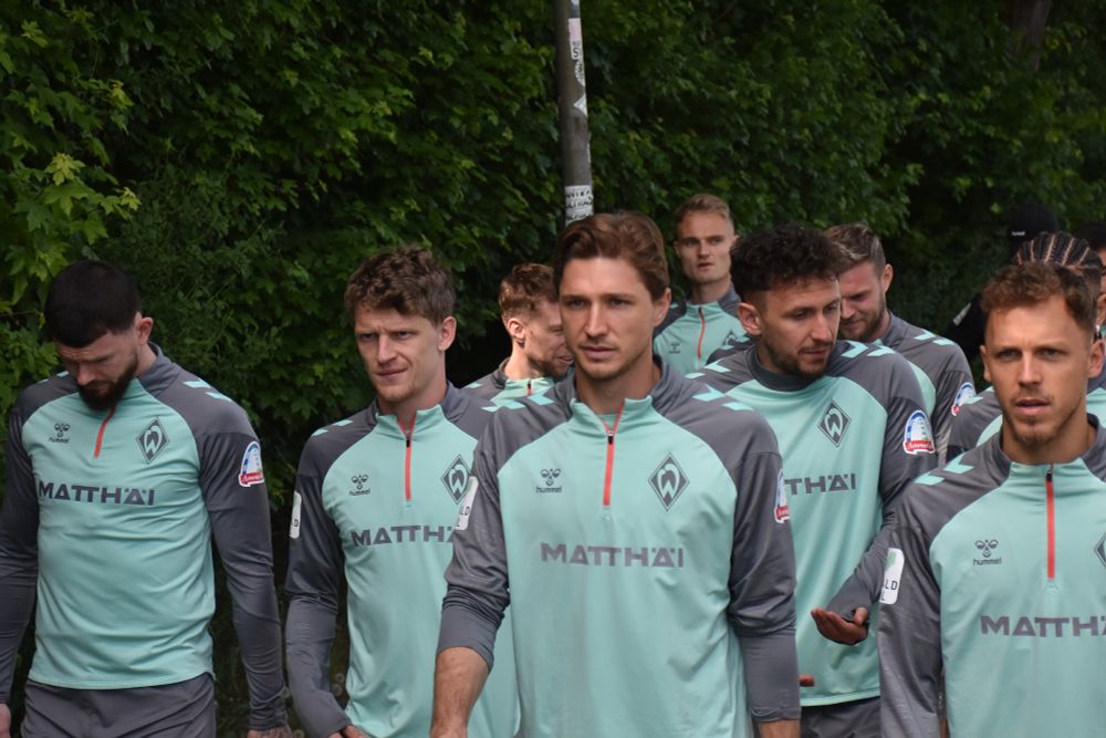 die Mannschaft wirkt angespannt
