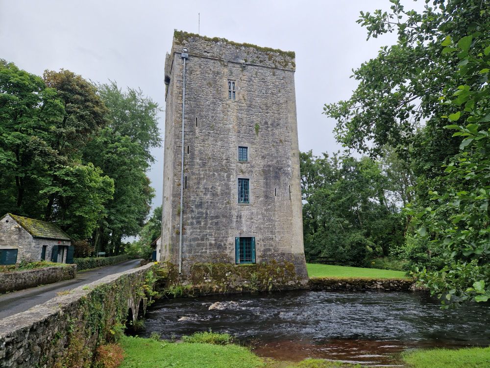 The unimpacted side of the bridge with original stone facade