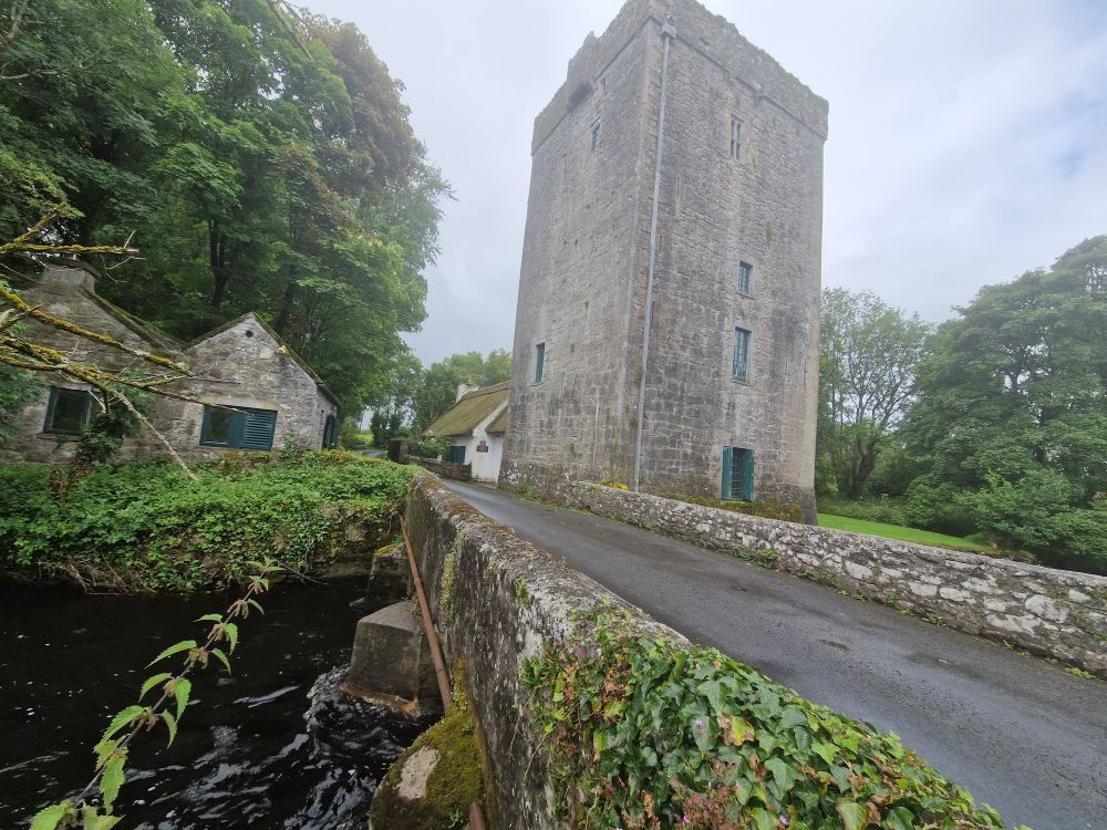 The repaired side of the bridge, with later concrete piers inserted to repair the wartime damage