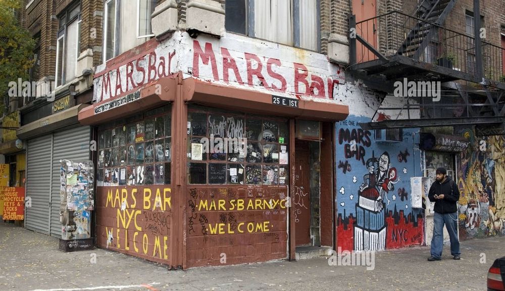 Mars Bar NYC ... East Village, now closed. 😢