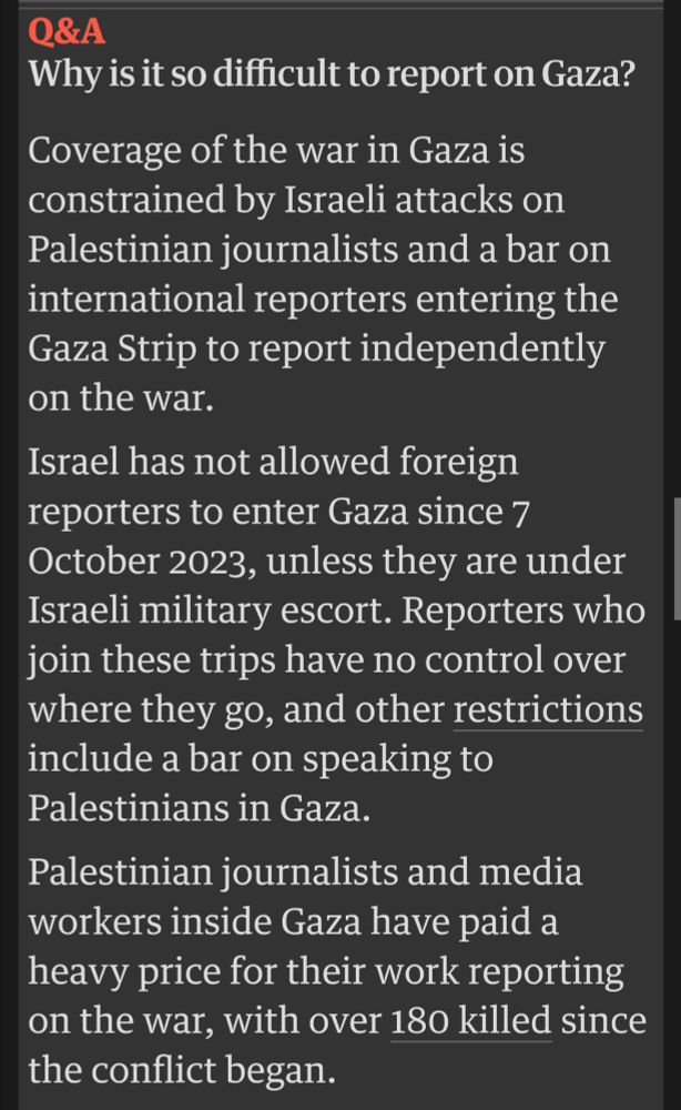 Why is it so difficult to report on Gaza? 