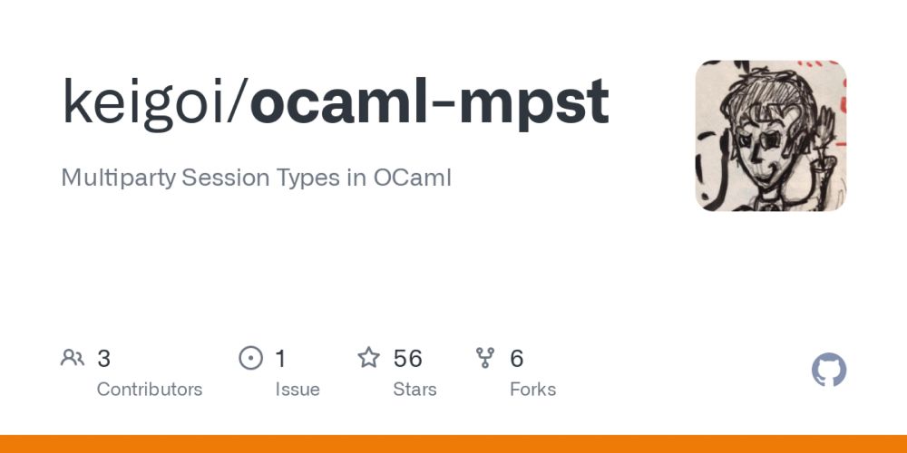 GitHub - keigoi/ocaml-mpst: Multiparty Session Types in OCaml