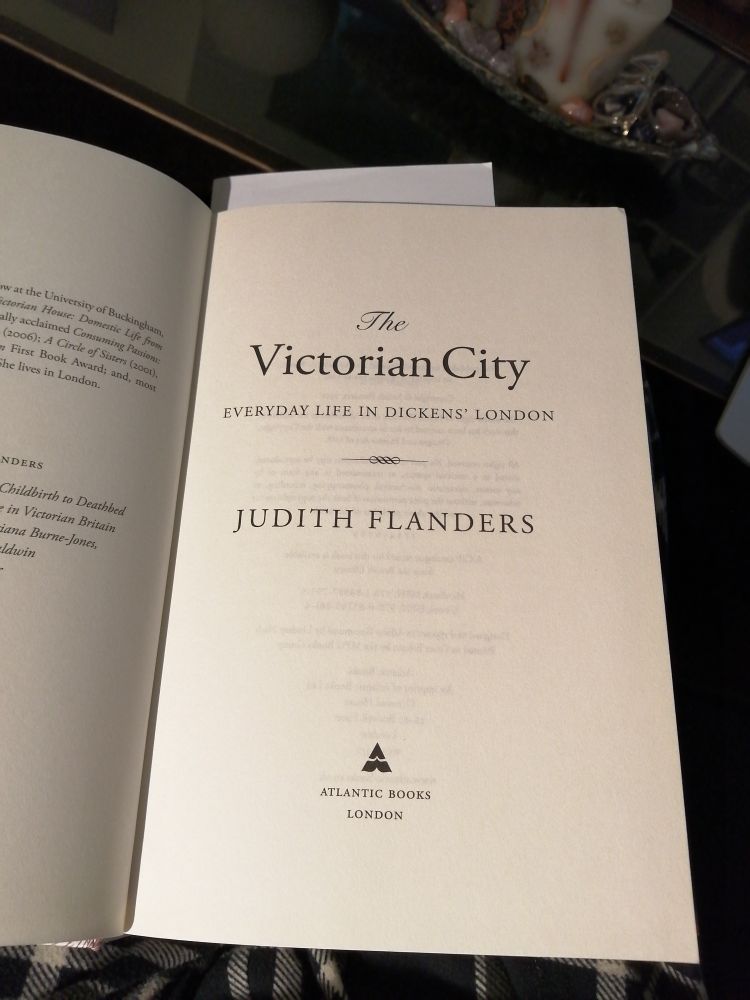 Title page of Judith Flanders' book 'The Victorian City'. 