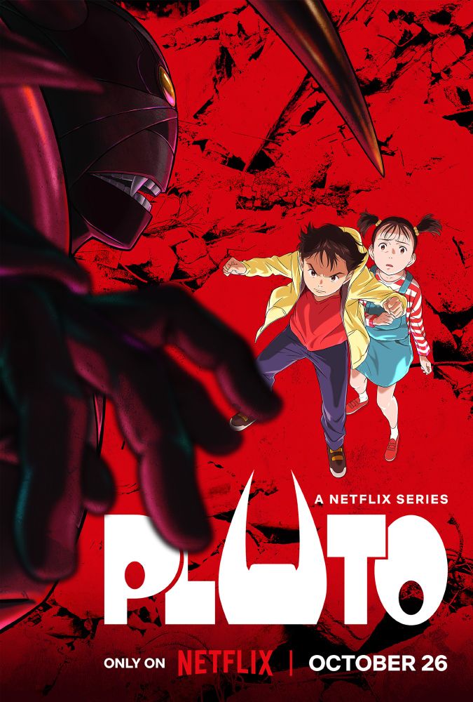L'affiche de l'anime Pluto, le 26 octobre sur Netflix