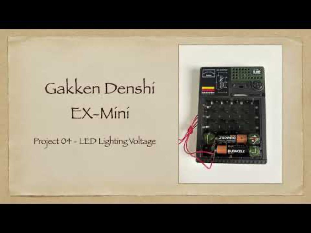 Gakken Denshi EX - Mini Project 04 - LED Lighting Voltage
