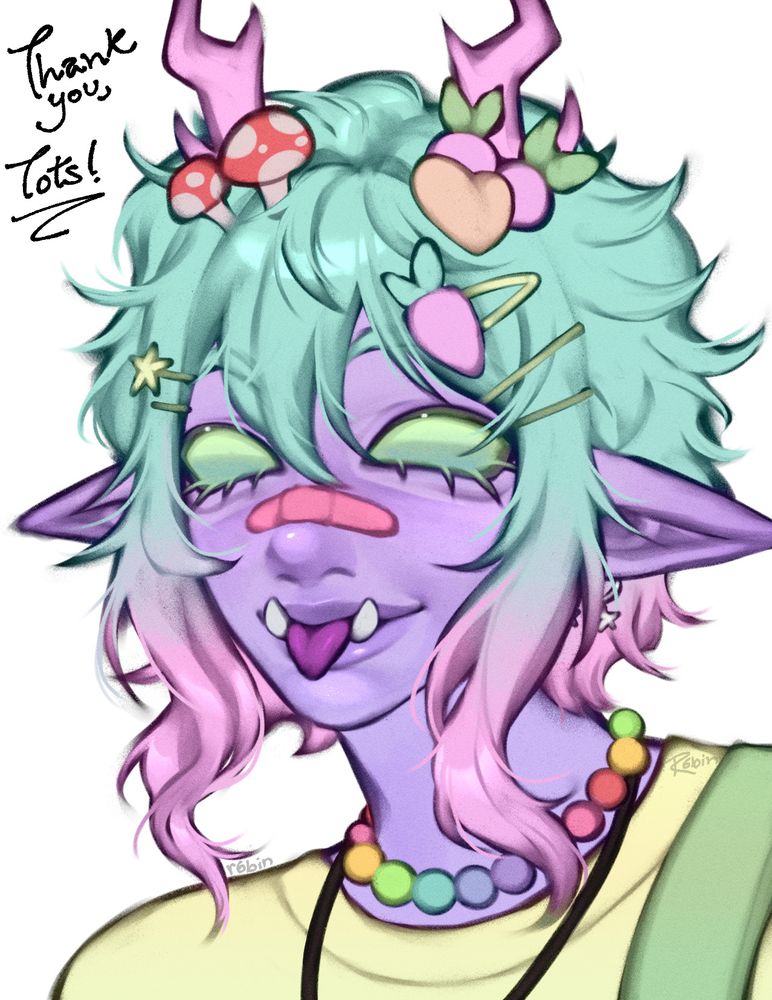 digital art of tots gerblin's oc 'tots gerblin'