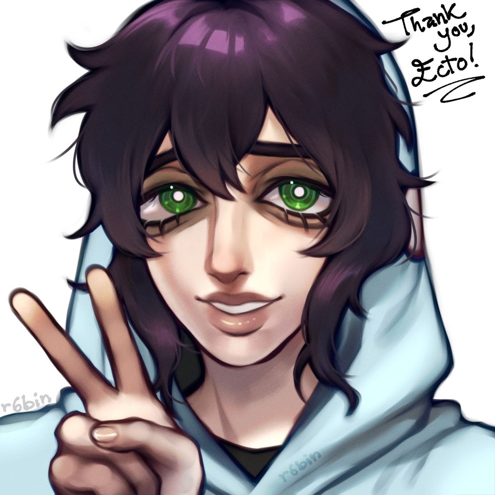 digital art of ectogeist's oc "crom"