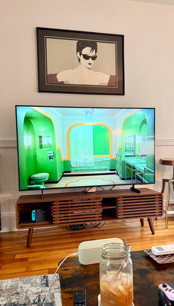 Green bathroom scene from The Shining. 