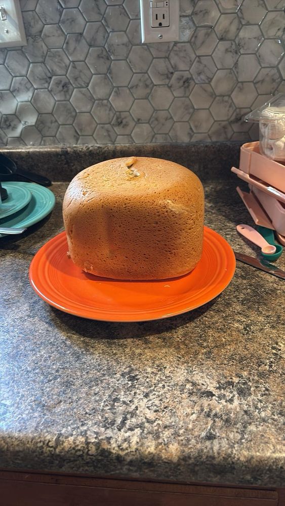 Loaf of white bread that I made