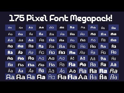 The 175 Pixel Font Megapack!