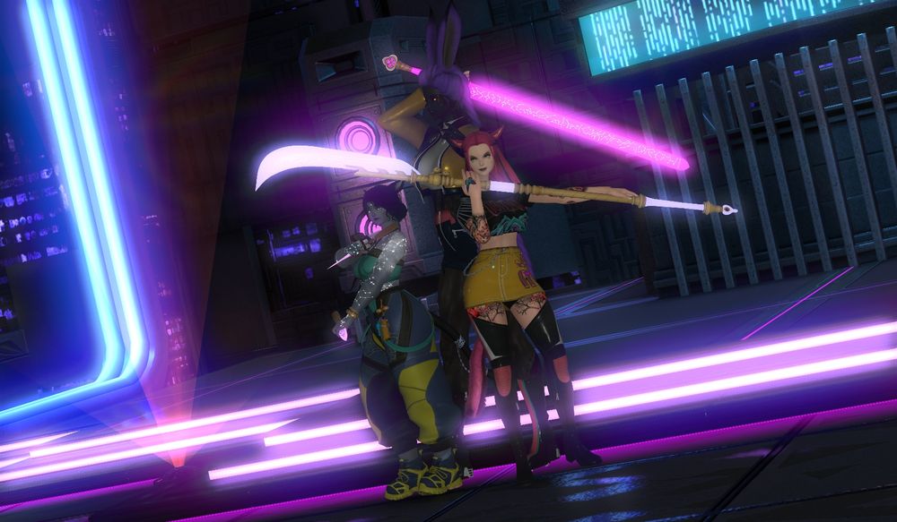 Lura, Jahleen, and A'qua as Huntr/x!