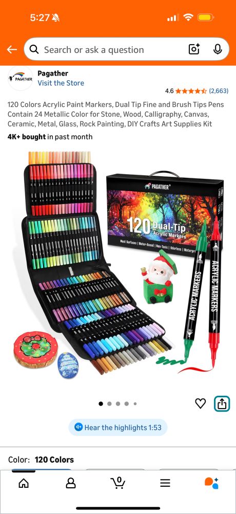 A set of Pagather acrylic markers