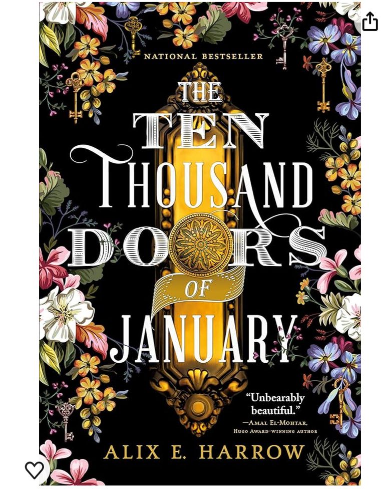 The cover of “The Ten Thousand Doors of January” by Alix E Harrow