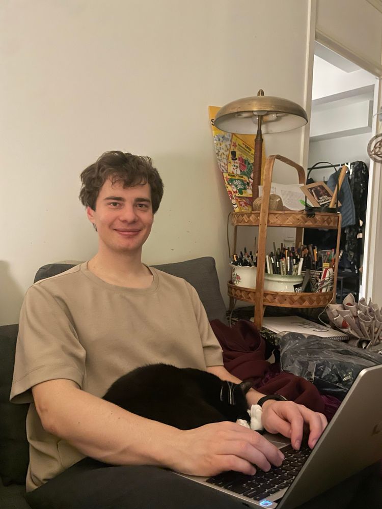 Coding with cat in lap