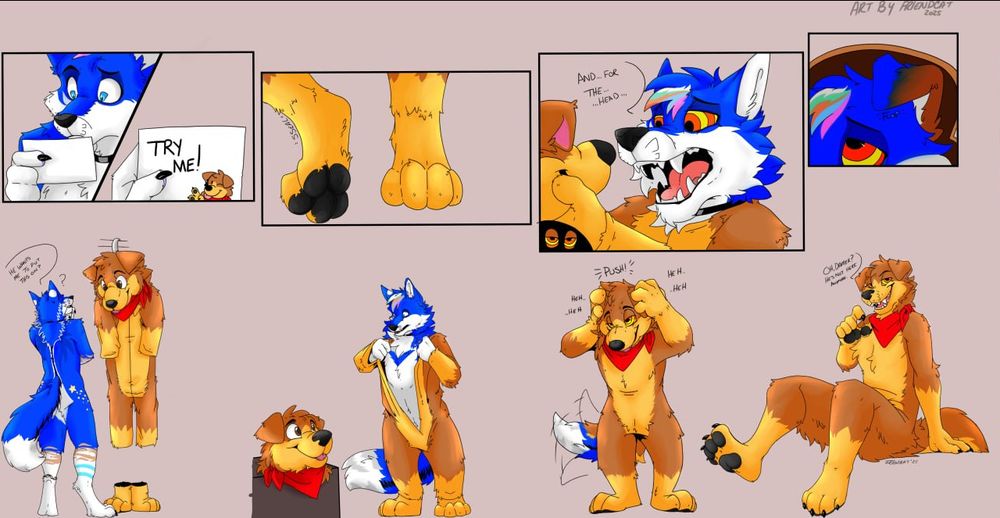 Fox puts a dog suit on, becomes said dog.