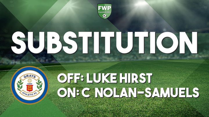 SUB: Casey Nolan-Samuels replaced Luke Hirst (90+2')