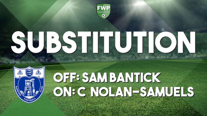 SUB: Casey Nolan-Samuels replaced Sam Bantick (77')