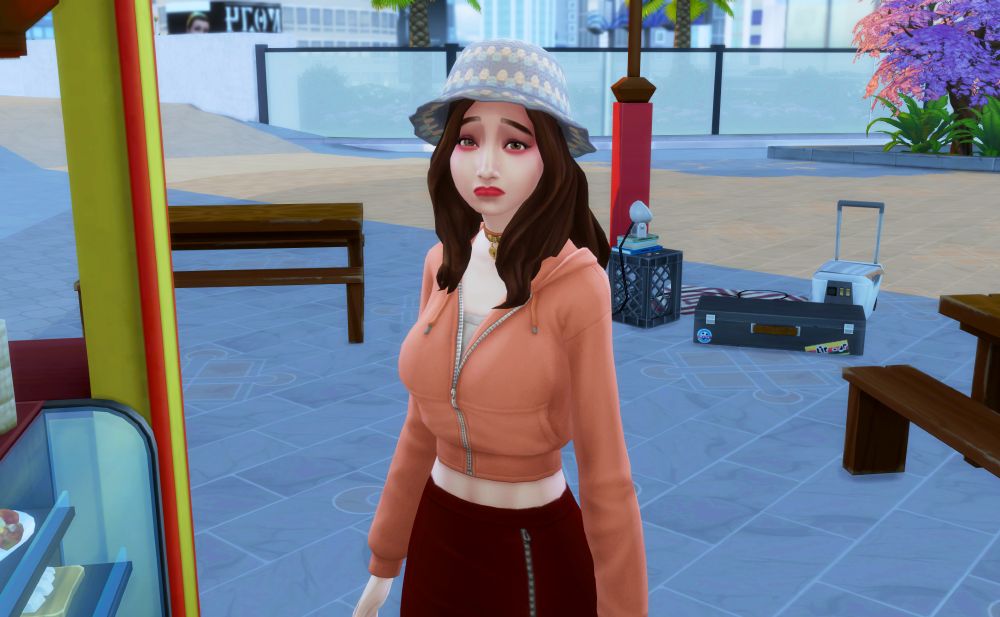 Doesn't she always look sad...?