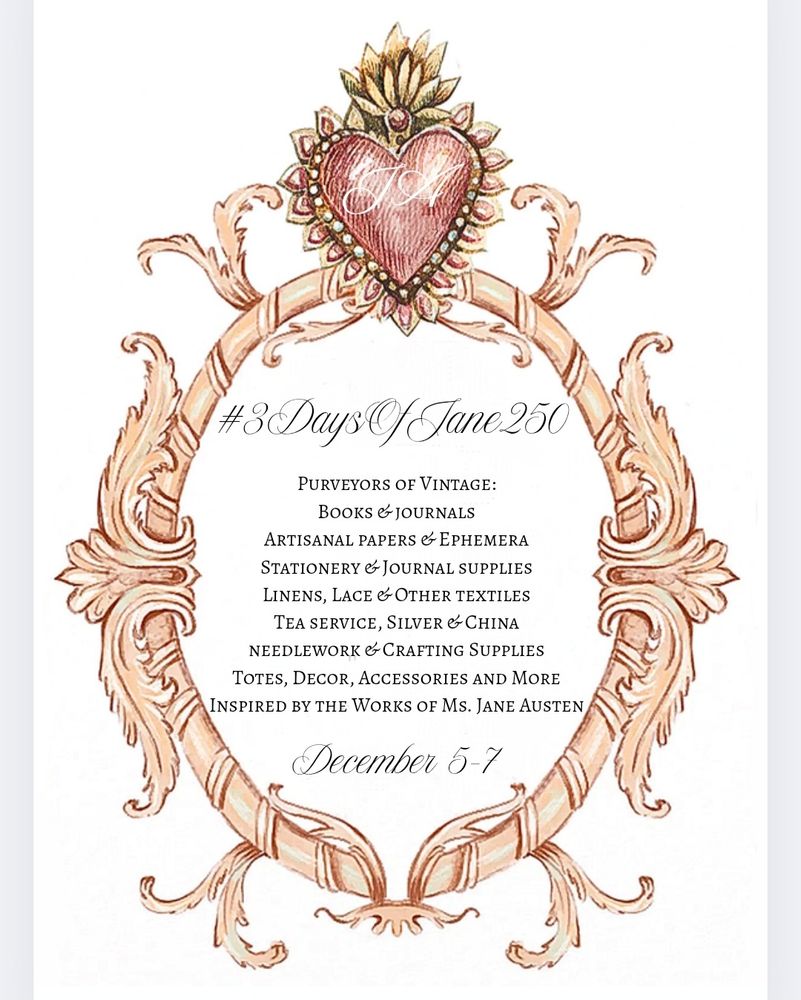A vintage-style wedding invitation with an oval frame decorated with leaves and crowned with a heart. 