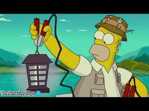 Homer use a bug zapper to fishing - The Simpsons Movie Clip 😃 #cartoon #simpsons #TheAmazingClips