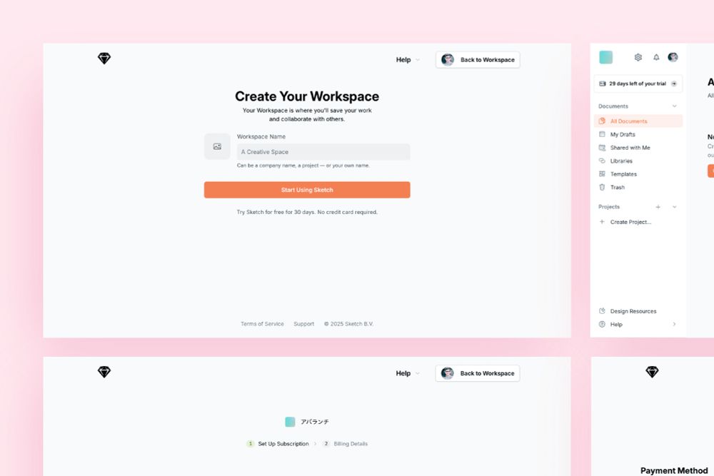 updated create workspace flow