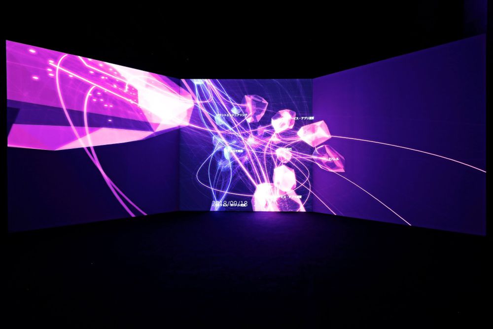 The winner of our NetSci 2019 Visualization Prize was the Dawn of Innovation by Takanori Nishida et al. A colorful visualization of daily corporate-level human interactions in Japan as an interactive immersive artwork. Check out the absolutely beautiful video of this work here: https://vimeo.com/336548702