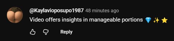 "@ Kaylavioposupo1987 : Video offers insights in manageable portions 💎✨⭐"