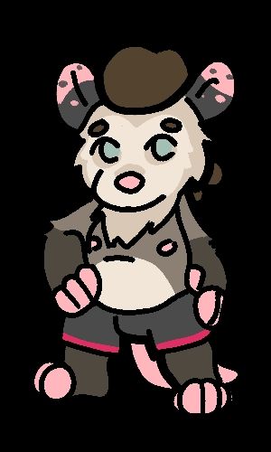 It my possum as chibi with they whole tummy out