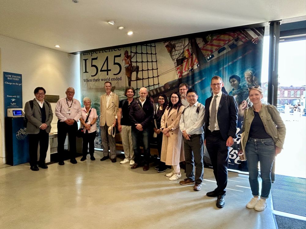Conference participants visit the Mary Rose Museum, Portsmouth Historic Dockyard.