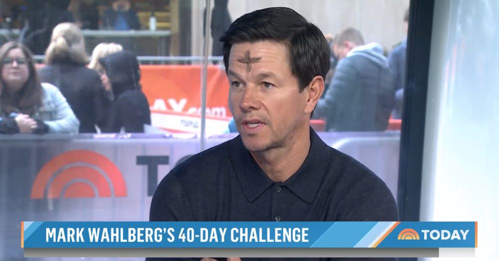A Today Show screengrab from a few years ago referring to Lent as “Mark Wahlberg’s 40-Day Challenge.”