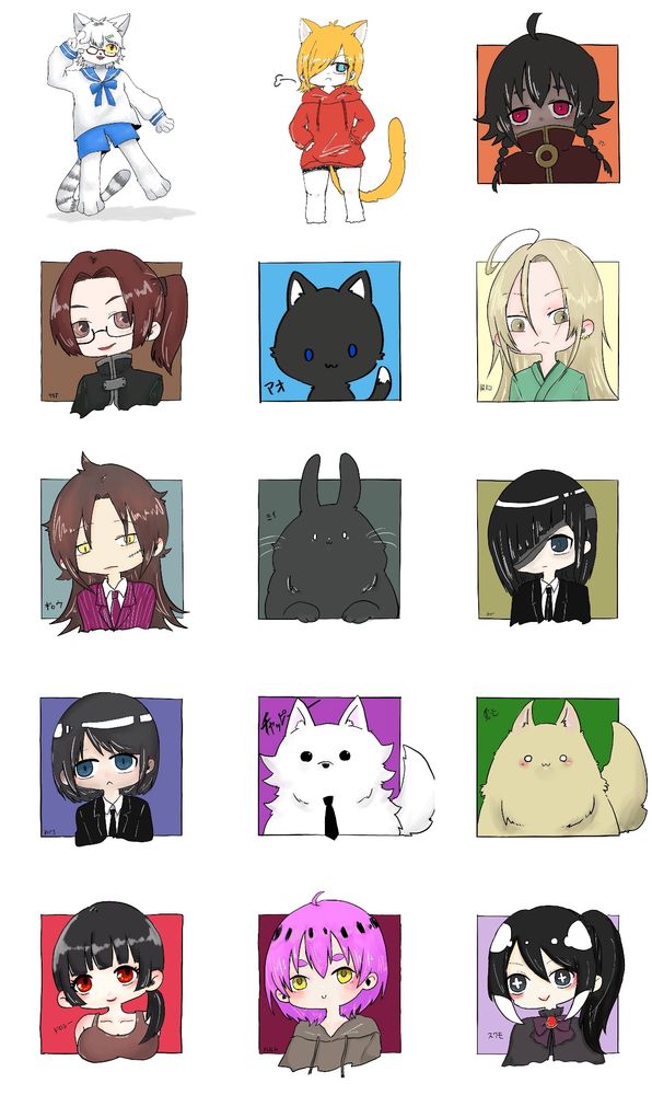 背景四角じゃないやつはオリキャラでは無い